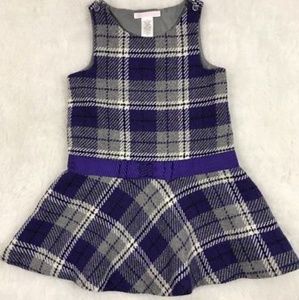 Janie and Jack Bow Plaid Jumper
 Sz 3-6 months